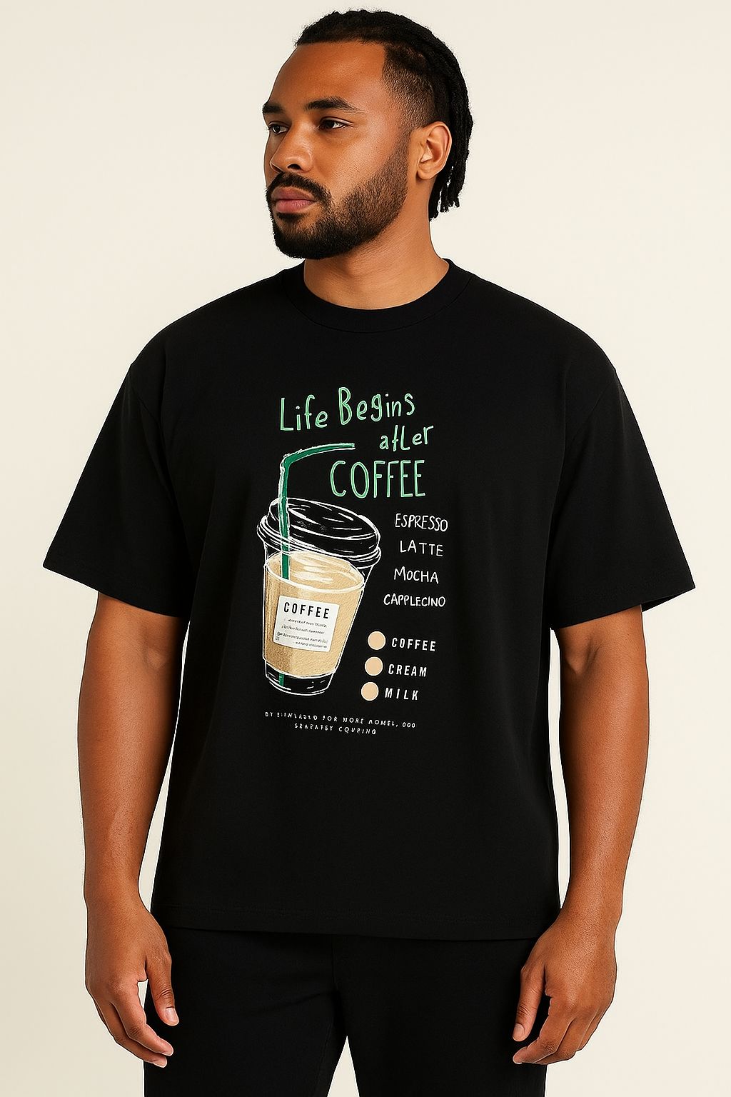 BLACK COFFEE - Oversized TEE