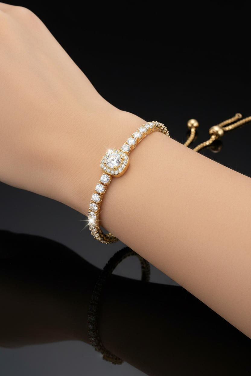 Halo Tennis Bracelet