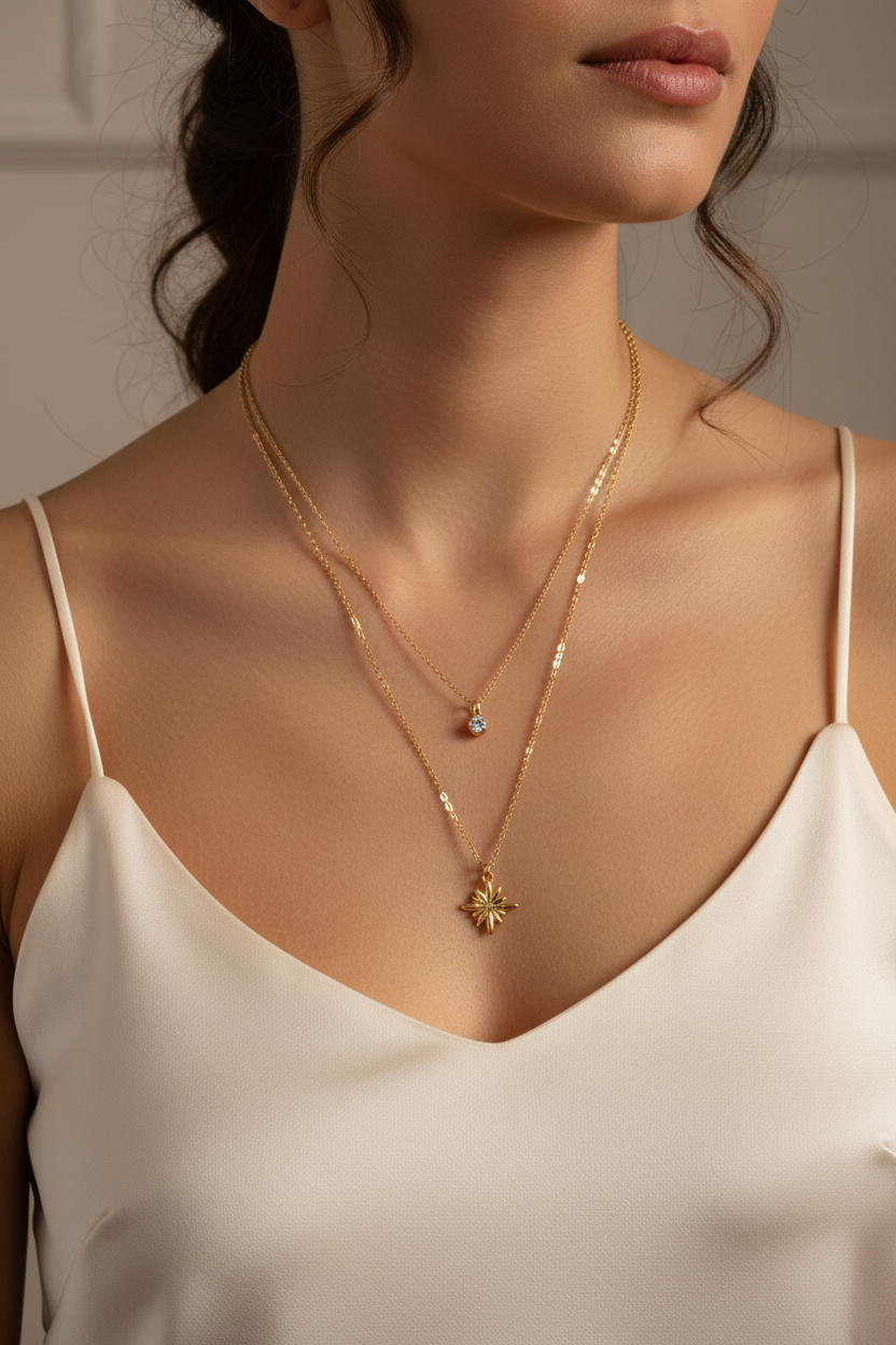 Solidaris Double Chain Pendant