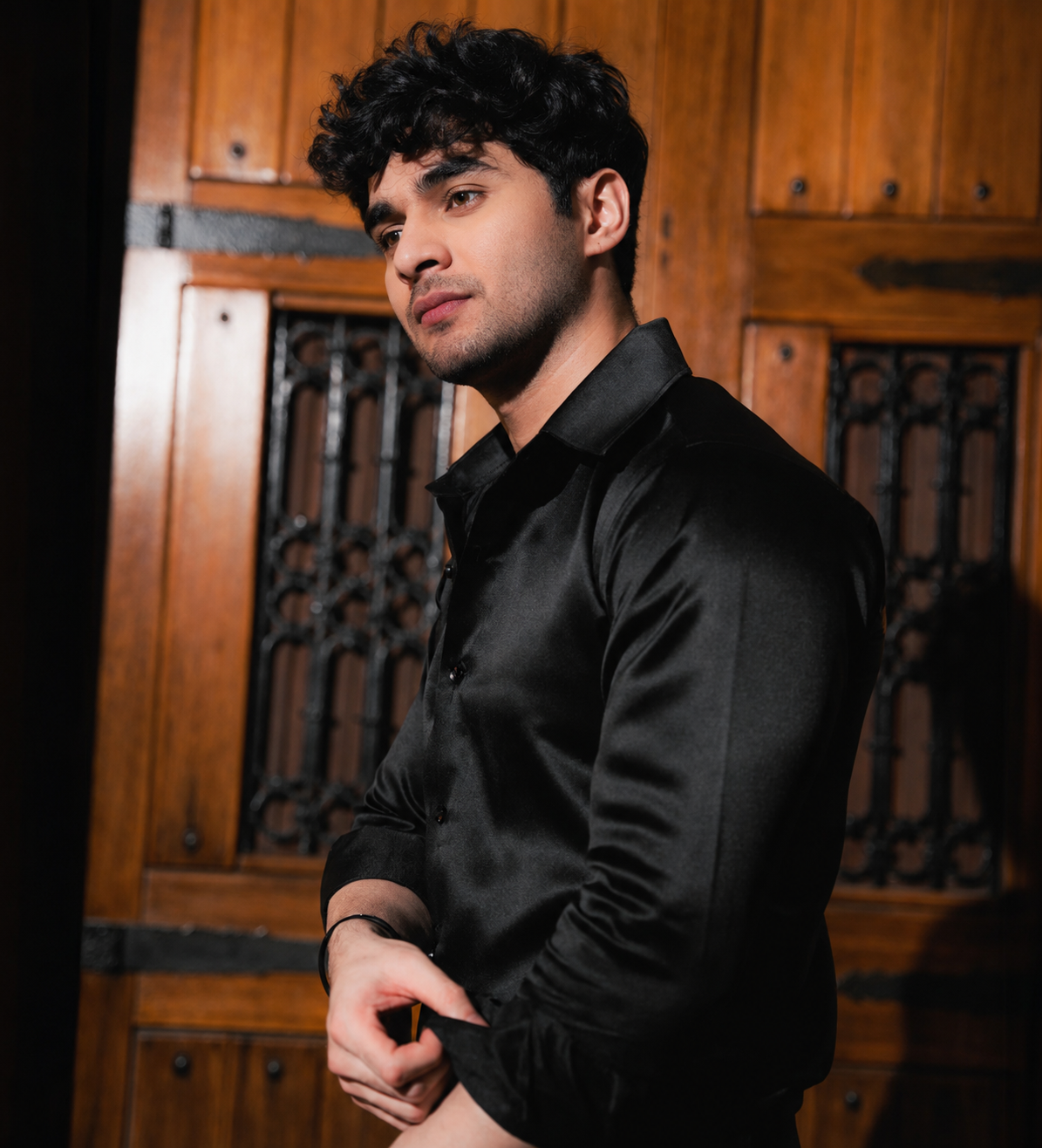 Black Diamond Satin Shirt | Limited Drop