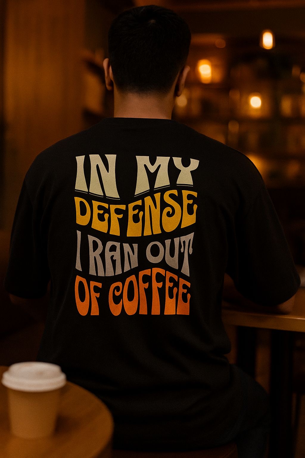 BLACK COFFEE -  Oversized TEE