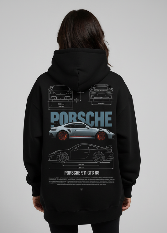 Porsche Noir Hoodie