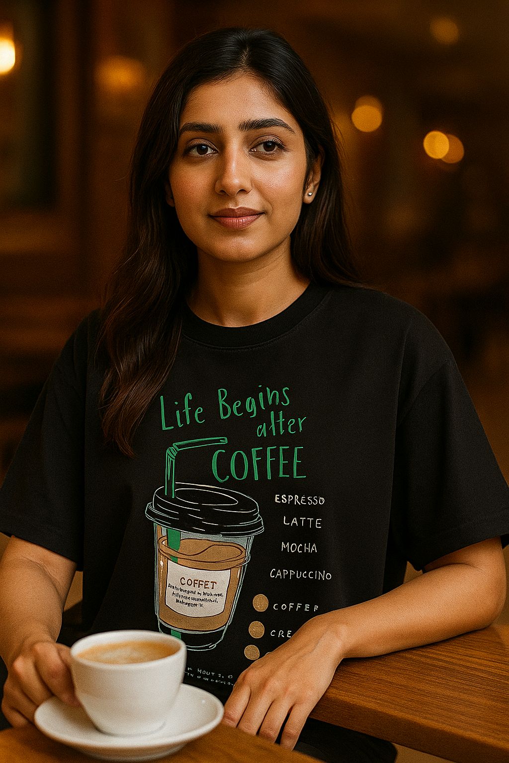BLACK COFFEE - Oversized TEE