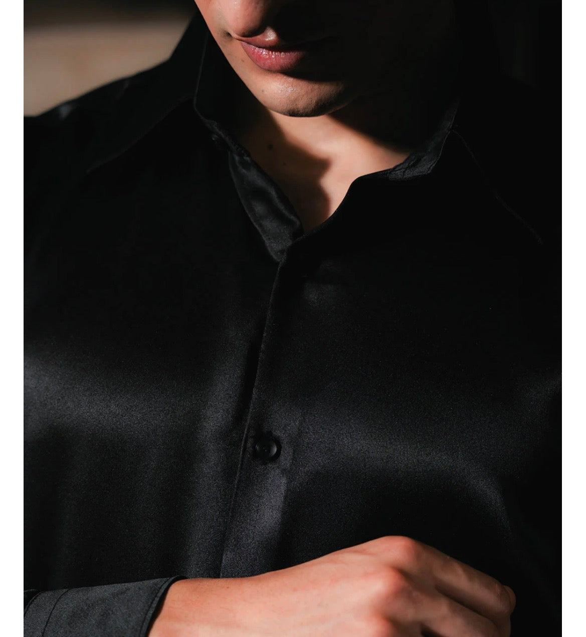 Black Diamond Satin Shirt | Limited Drop
