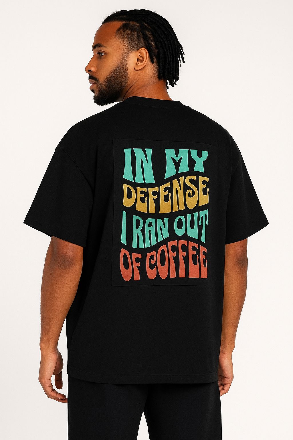 BLACK COFFEE -  Oversized TEE