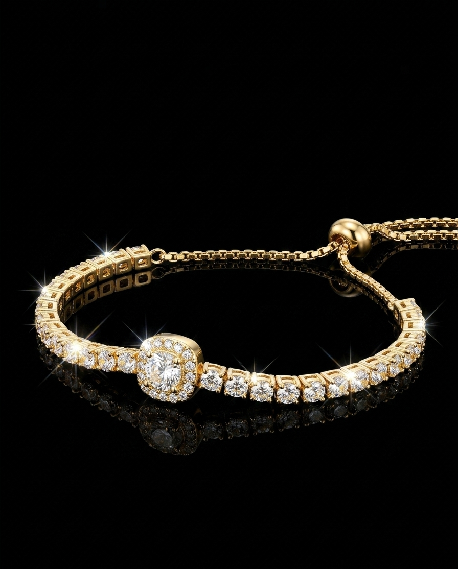 Halo Tennis Bracelet